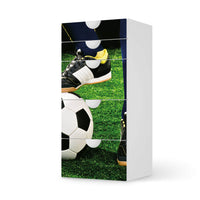Möbel Klebefolie Fussballstar - IKEA Smastad Kommode - 5 Schubladen  - weiss