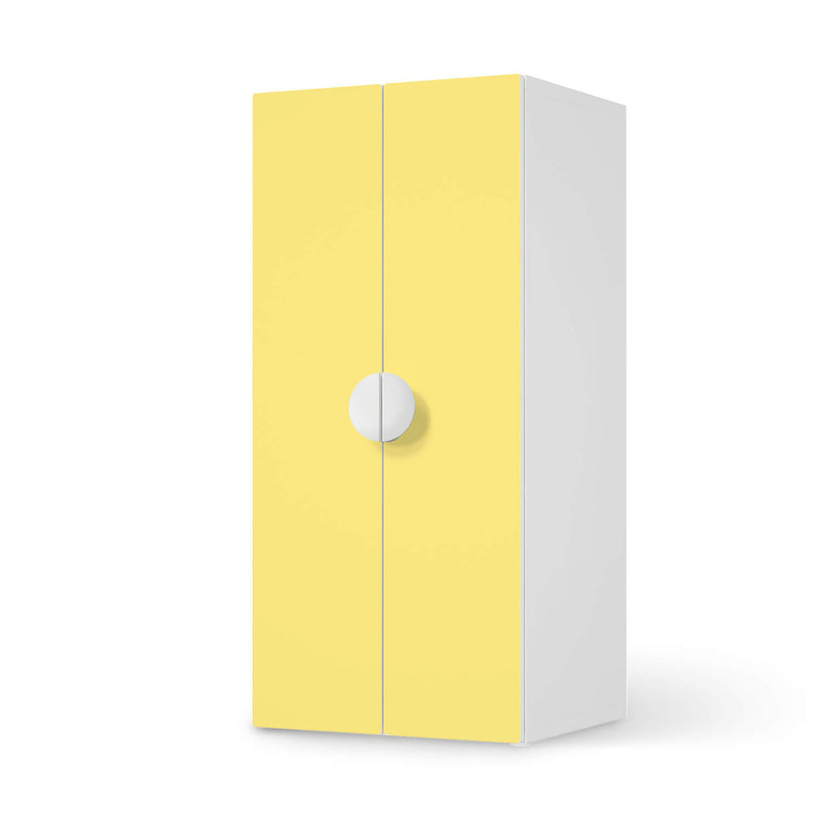 Möbelfolie Gelb Light - IKEA Smastad Schrank - 2 große Türen  - weiss