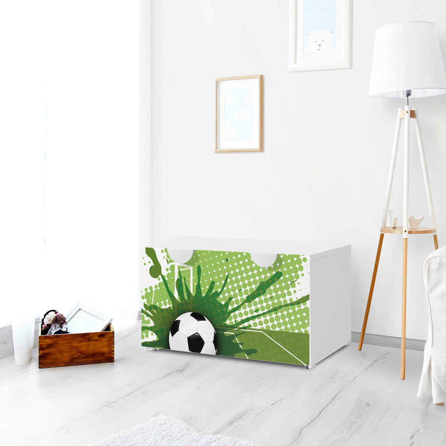 Möbelfolie Goal - IKEA Smastad Bank mit Kasten - Kinderzimmer