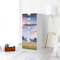 Klebefolie für Möbel Herbstwald - IKEA Smastad Kommode - 6 Schubladen - Kinderzimmer