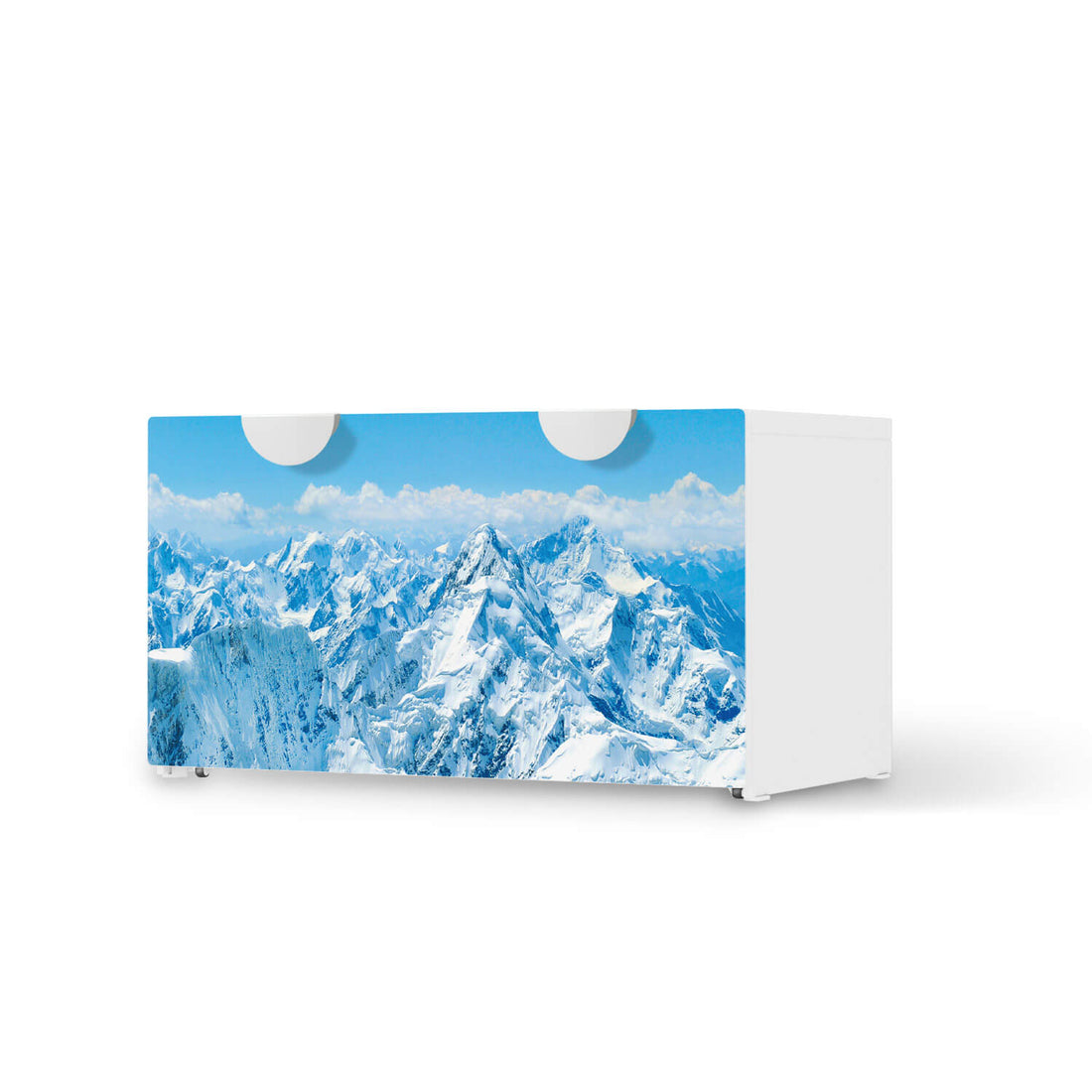 Möbelfolie Himalaya - IKEA Smastad Bank mit Kasten  - weiss