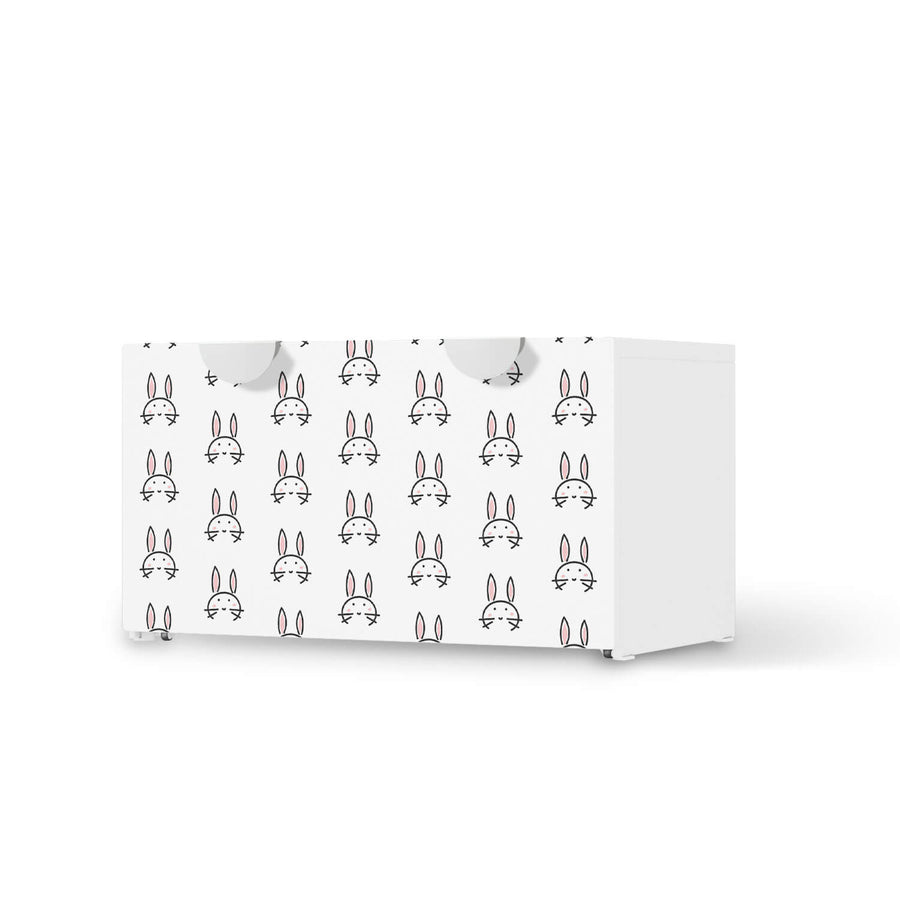 Möbelfolie Hoppel - IKEA Smastad Bank mit Kasten  - weiss
