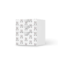 Folie für Möbel Hoppel - IKEA Smastad Kommode - 3 Schubladen  - weiss