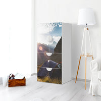 Möbelfolie Into the Wild - IKEA Smastad kombiniert - 2 Schubladen und 2 kleine Türen - Kinderzimmer