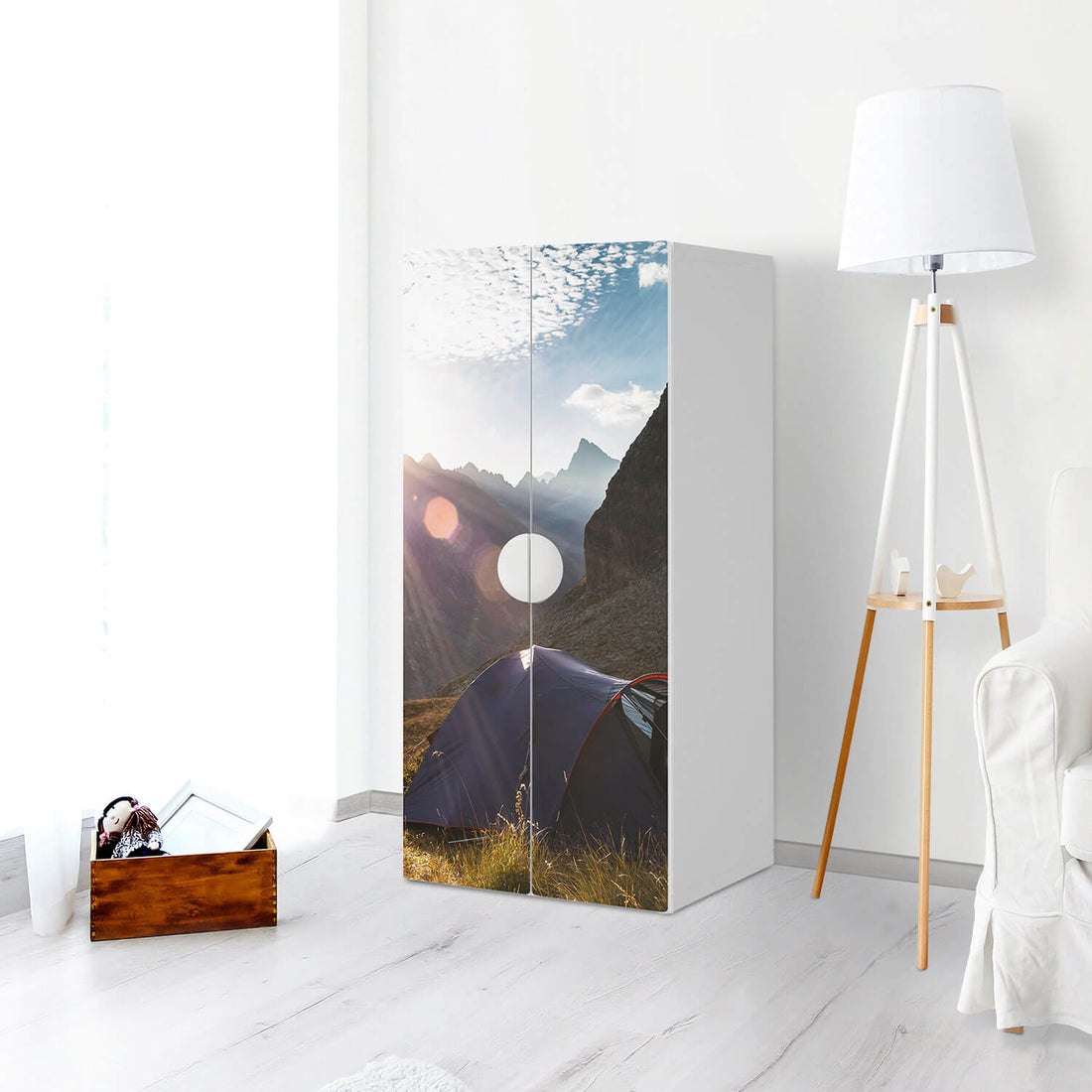 Möbelfolie Into the Wild - IKEA Smastad Schrank - 2 große Türen - Kinderzimmer