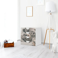 Klebefolie Kitty the Cat - IKEA Smastad Kommode - 4 Schubladen - Kinderzimmer