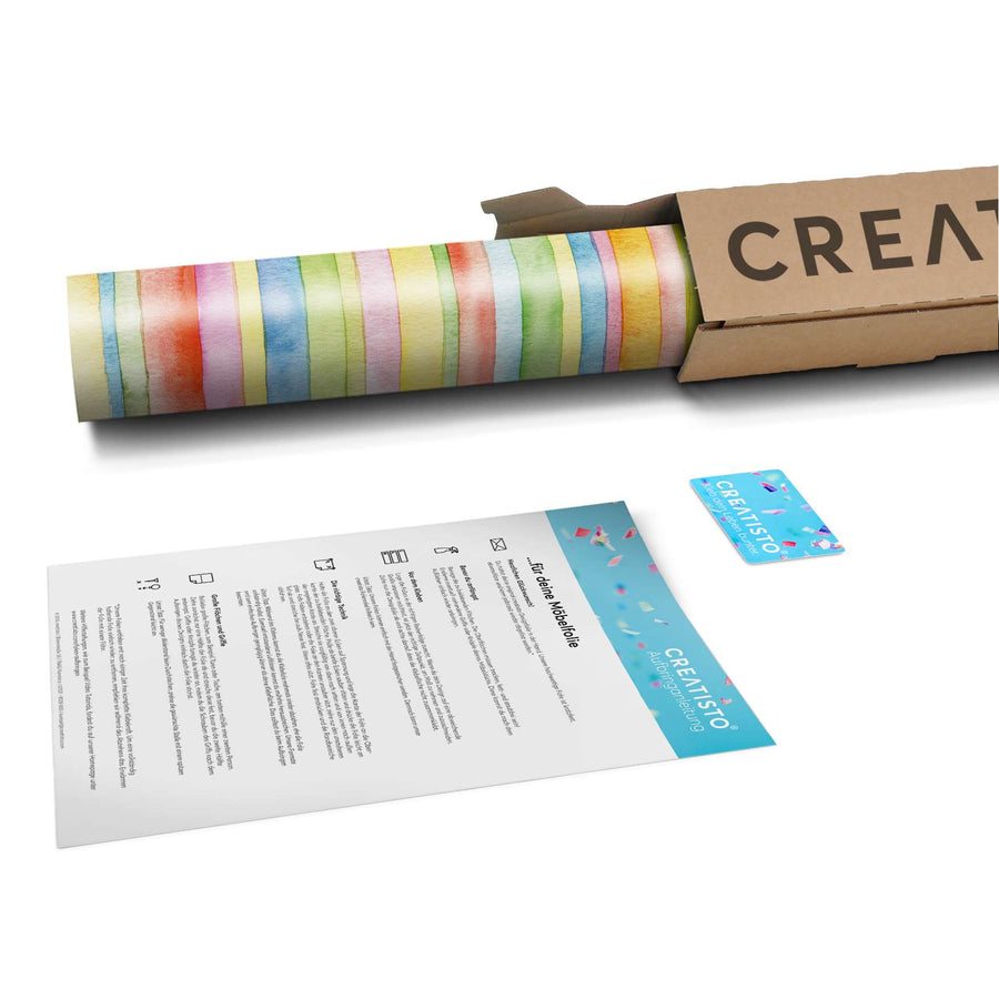 Klebefolie Watercolor Stripes - Paket - creatisto pds2