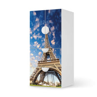 Möbelfolie La Tour Eiffel - IKEA Smastad kombiniert - 2 Schubladen und 2 kleine Türen  - weiss