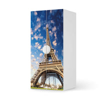 Möbelfolie La Tour Eiffel - IKEA Smastad Schrank - 2 große Türen  - weiss
