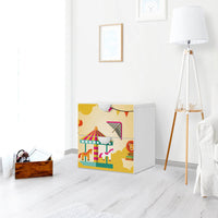 Klebefolie für Möbel Löwenstark - IKEA Smastad Kommode - 2 Schubladen - Kinderzimmer