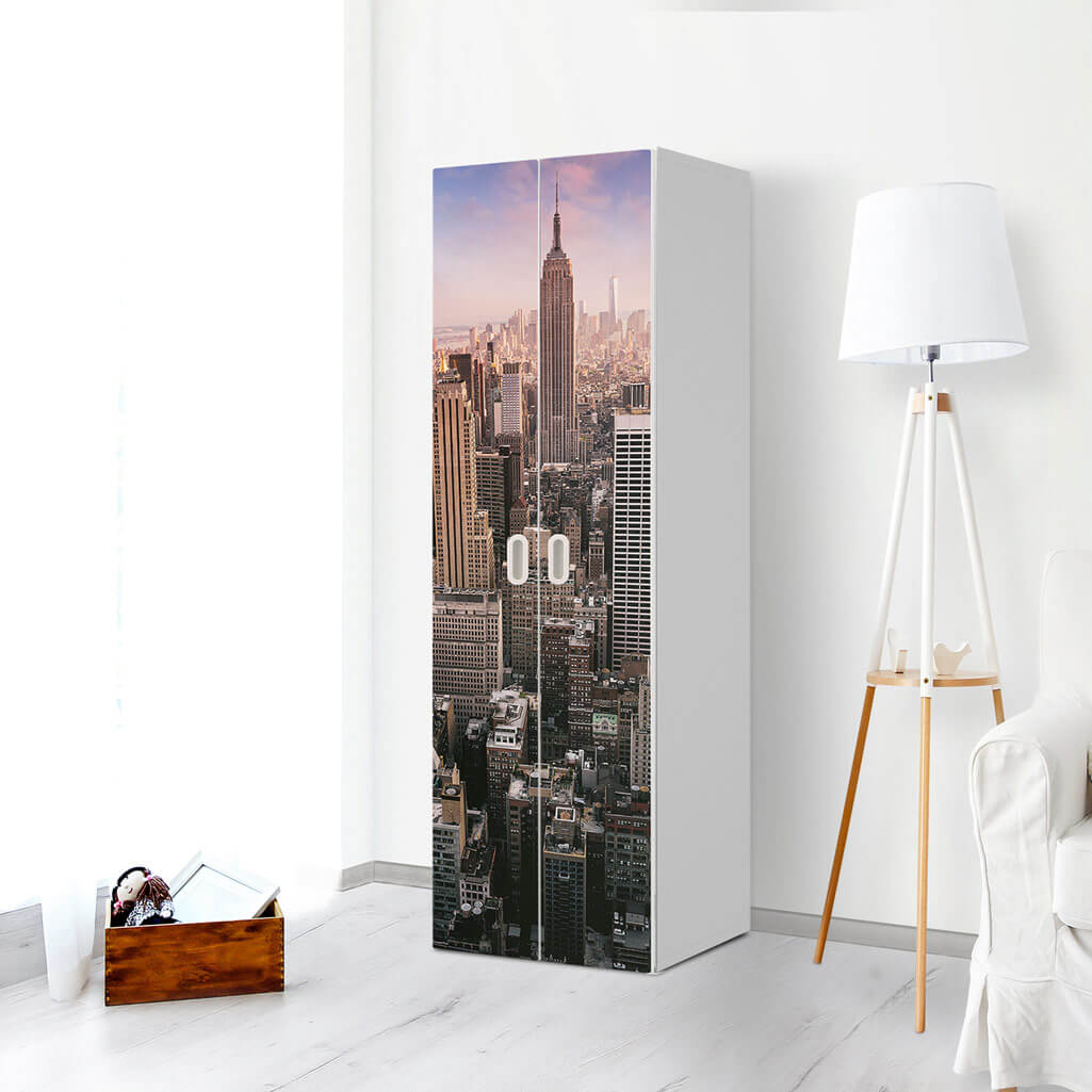 Möbelfolie Big Apple - IKEA Stuva / Fritids - 2 hohe Türen (192 cm) - Kinderzimmer