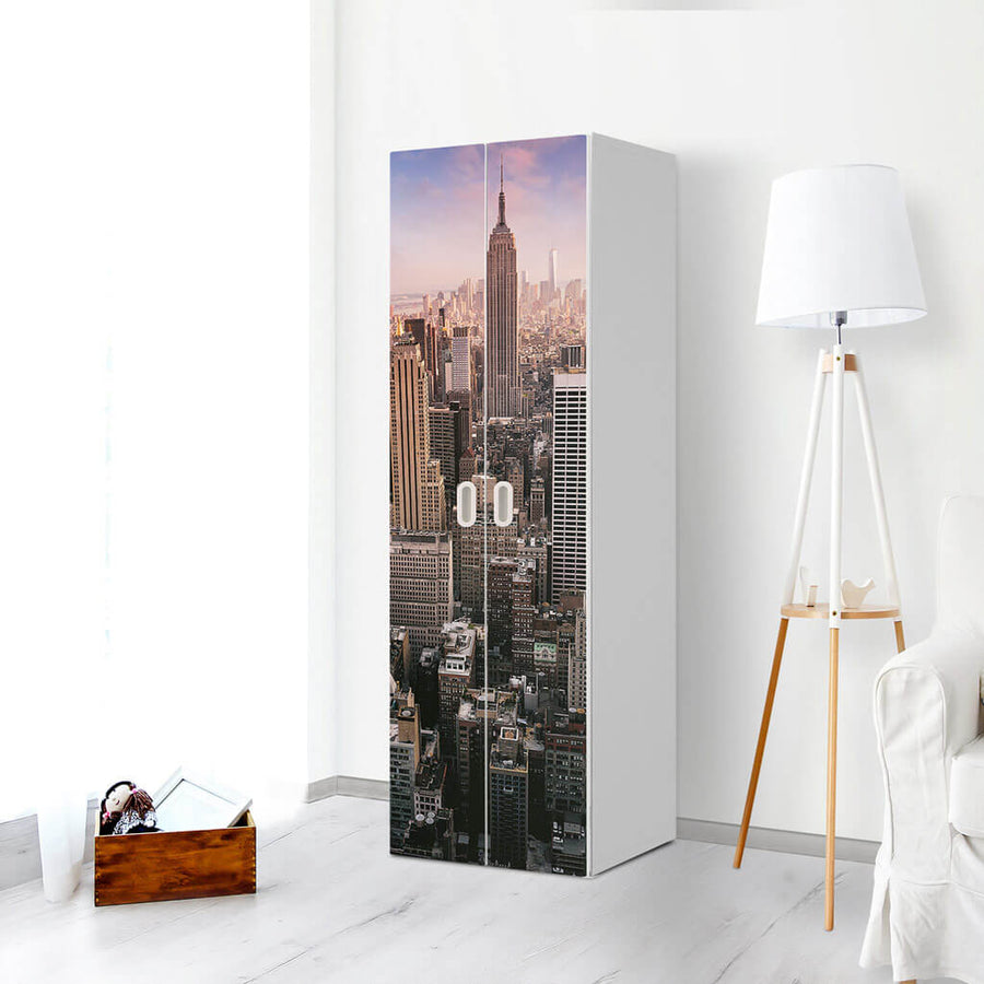 Möbelfolie Big Apple - IKEA Stuva / Fritids - 2 hohe Türen (192 cm) - Kinderzimmer