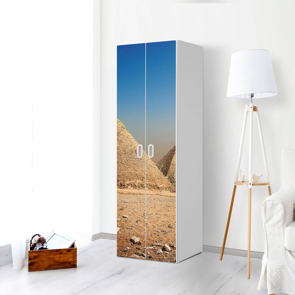Möbelfolie Pyramids - IKEA Stuva / Fritids - 2 hohe Türen (192 cm) - Kinderzimmer