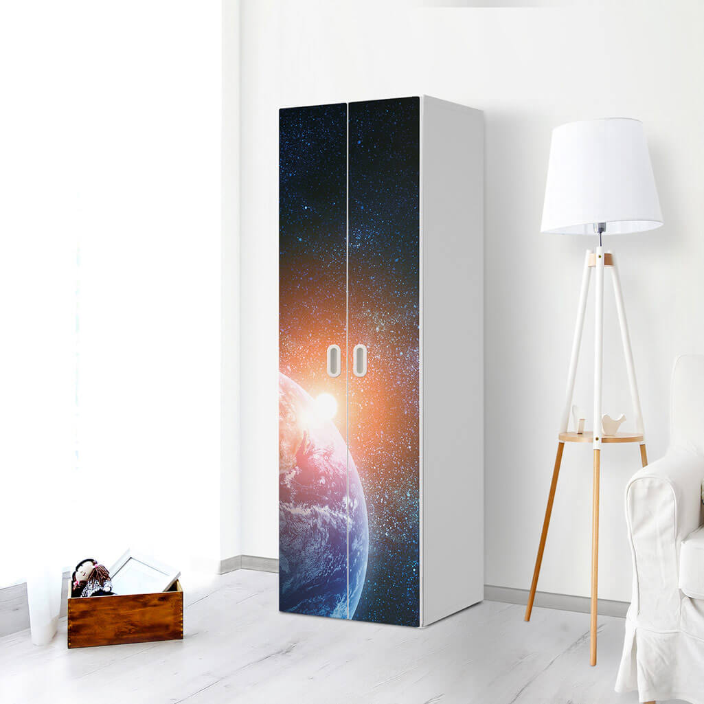 Möbelfolie Sunrise - IKEA Stuva / Fritids - 2 hohe Türen (192 cm) - Kinderzimmer