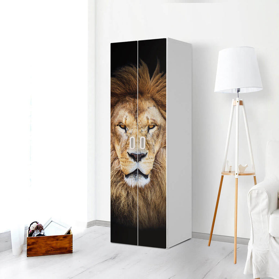 Möbelfolie Wild Eyes - IKEA Stuva / Fritids - 2 hohe Türen (192 cm) - Kinderzimmer