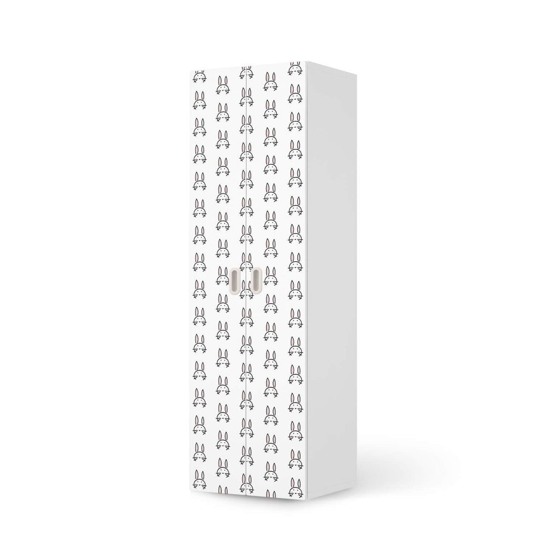 Möbelfolie Hoppel - IKEA Stuva / Fritids - 2 hohe Türen (192 cm) - weiss