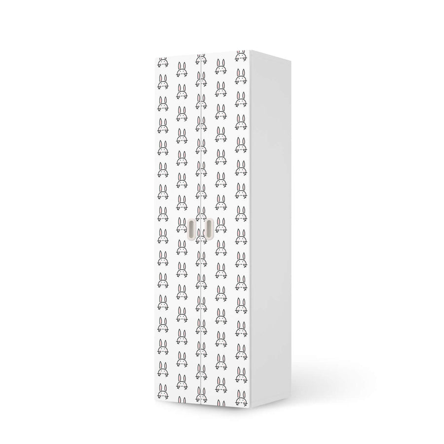 Möbelfolie Hoppel - IKEA Stuva / Fritids - 2 hohe Türen (192 cm) - weiss