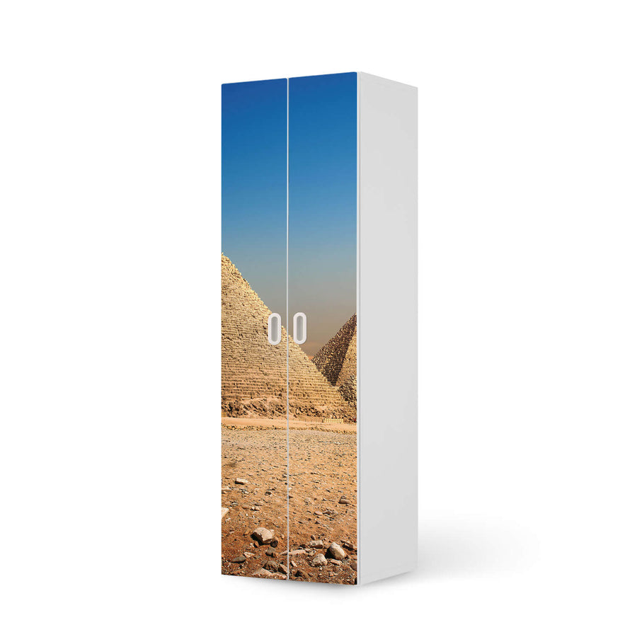Möbelfolie Pyramids - IKEA Stuva / Fritids - 2 hohe Türen (192 cm) - weiss