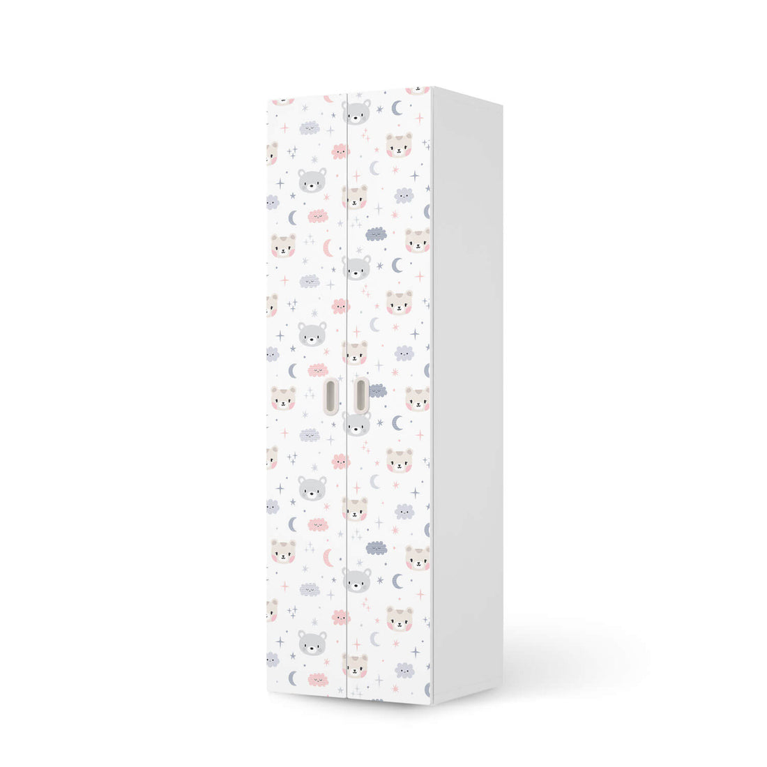 Möbelfolie Sweet Dreams - IKEA Stuva / Fritids - 2 hohe Türen (192 cm) - weiss