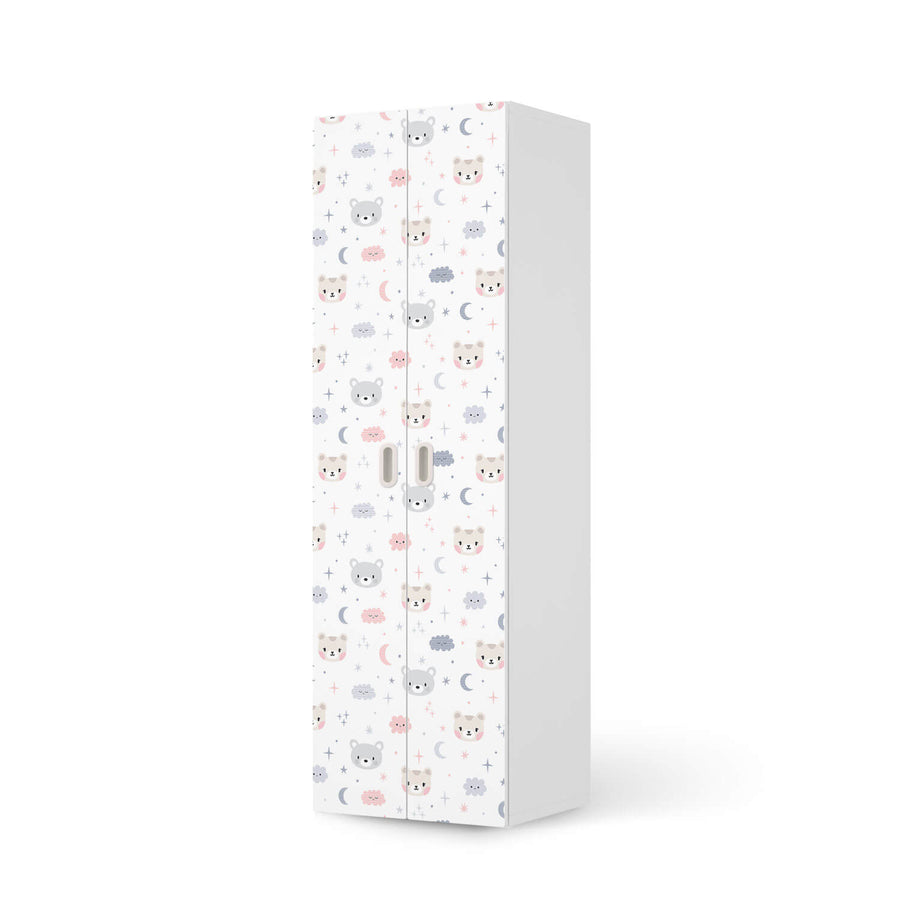 Möbelfolie Sweet Dreams - IKEA Stuva / Fritids - 2 hohe Türen (192 cm) - weiss