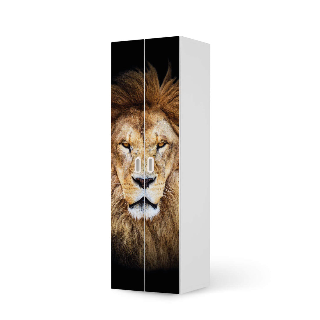 Möbelfolie Wild Eyes - IKEA Stuva / Fritids - 2 hohe Türen (192 cm) - weiss