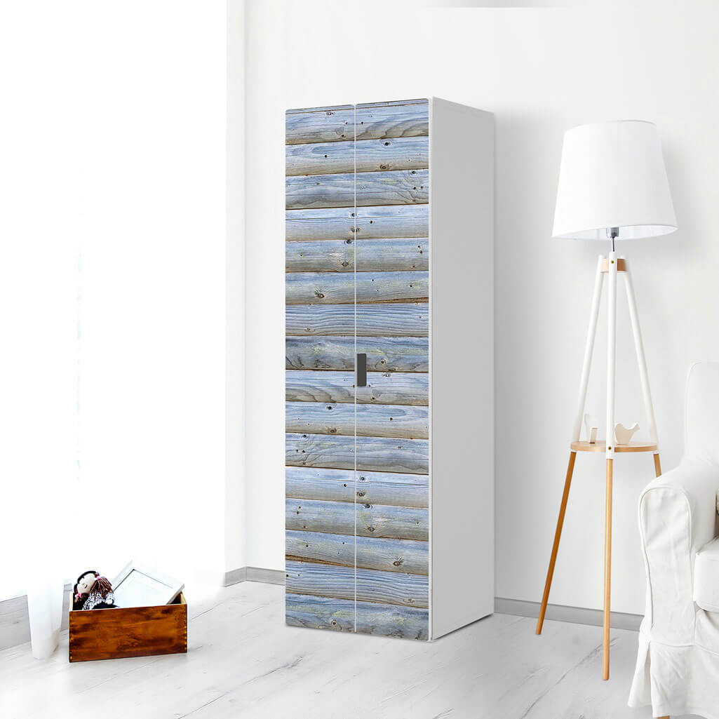 Möbelfolie Greyhound - IKEA Stuva / Malad - 2 hohe Türen (192 cm) - Wohnzimmer