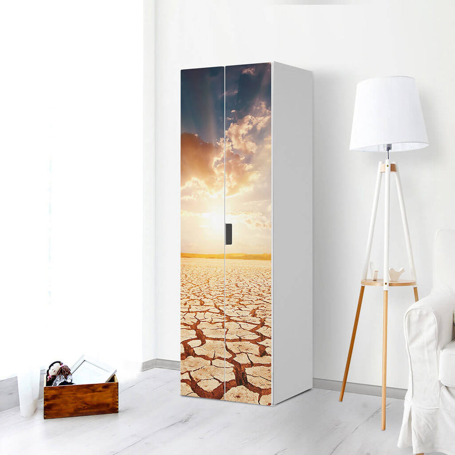 Möbelfolie Savanne - IKEA Stuva / Malad - 2 hohe Türen (192 cm) - Wohnzimmer