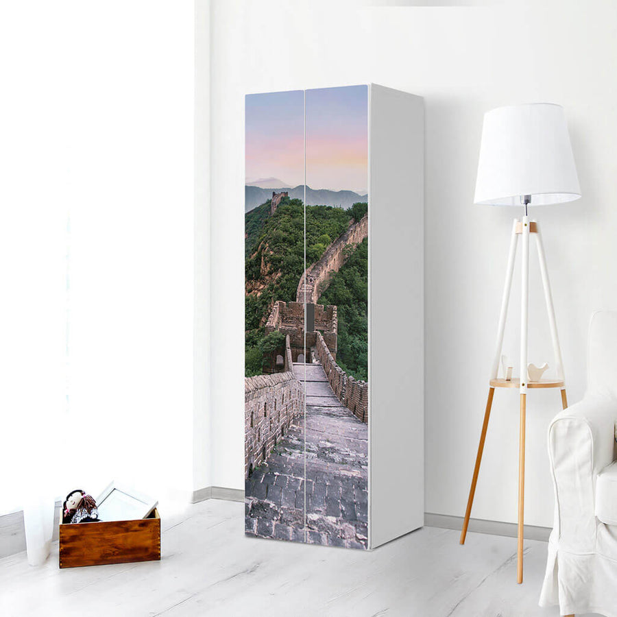 Möbelfolie The Great Wall - IKEA Stuva / Malad - 2 hohe Türen (192 cm) - Wohnzimmer