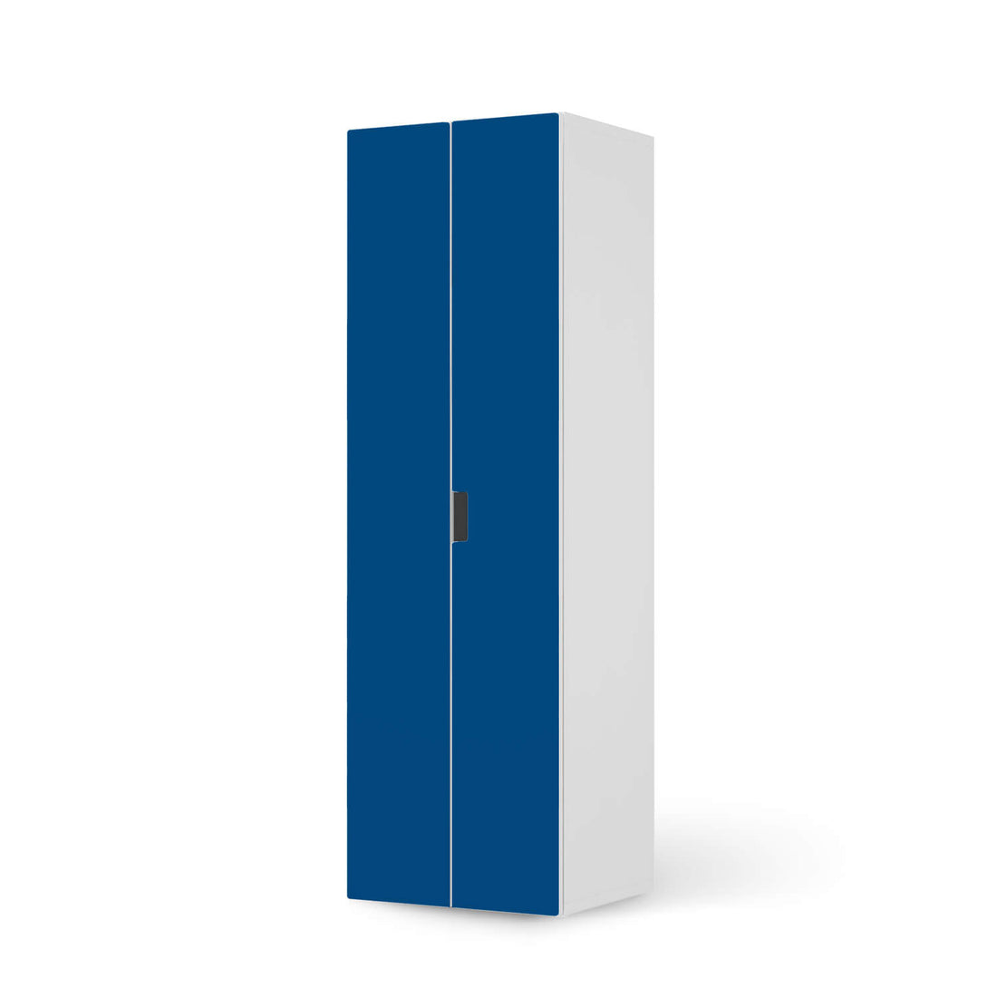 Möbelfolie Blau Dark - IKEA Stuva / Malad - 2 hohe Türen (192 cm)  - weiss