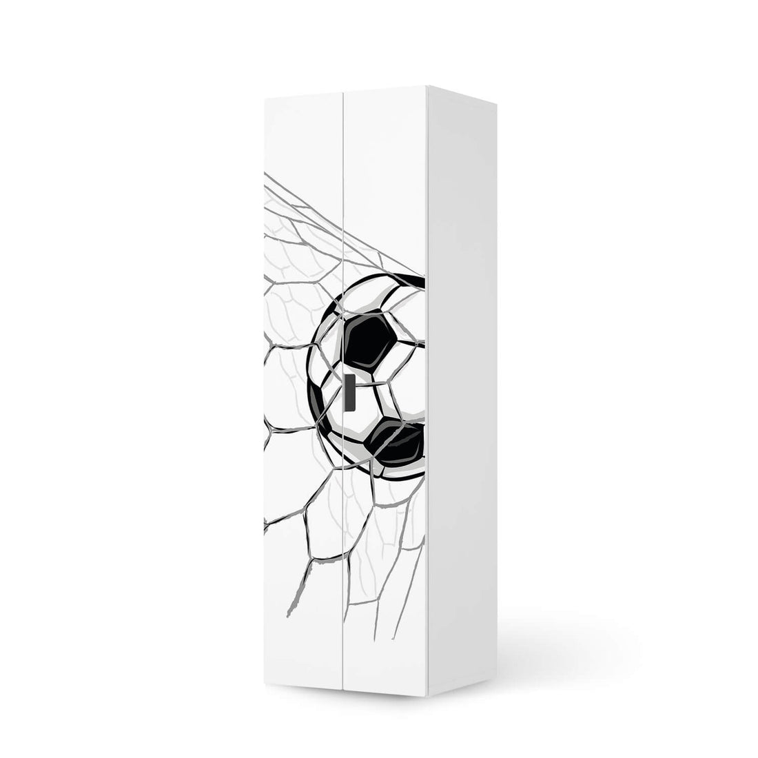 Möbelfolie Eingenetzt - IKEA Stuva / Malad - 2 hohe Türen (192 cm)  - weiss