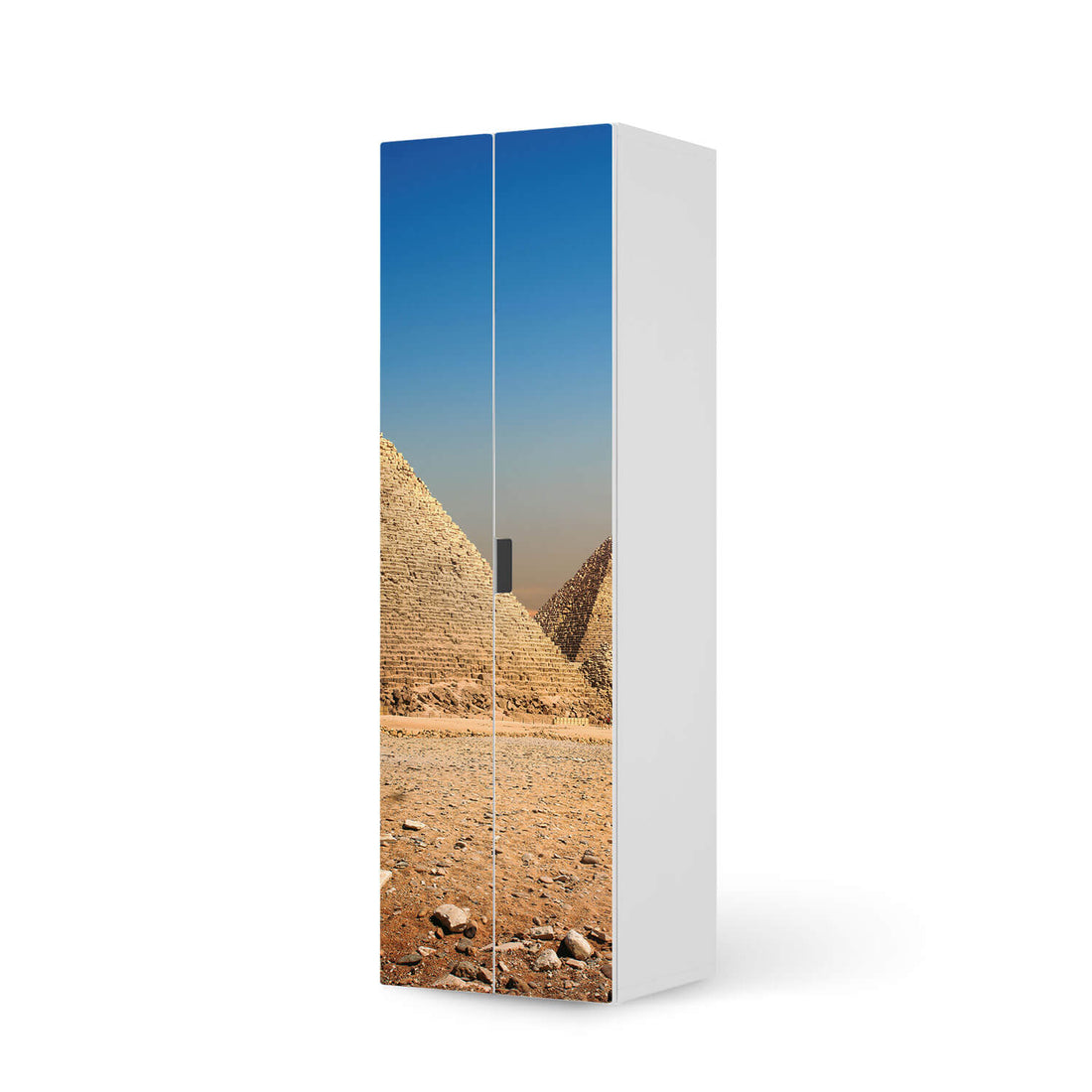 Möbelfolie Pyramids - IKEA Stuva / Malad - 2 hohe Türen (192 cm)  - weiss