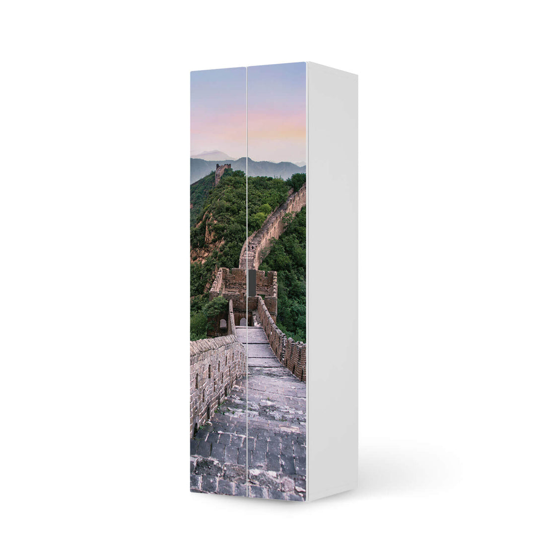 Möbelfolie The Great Wall - IKEA Stuva / Malad - 2 hohe Türen (192 cm)  - weiss