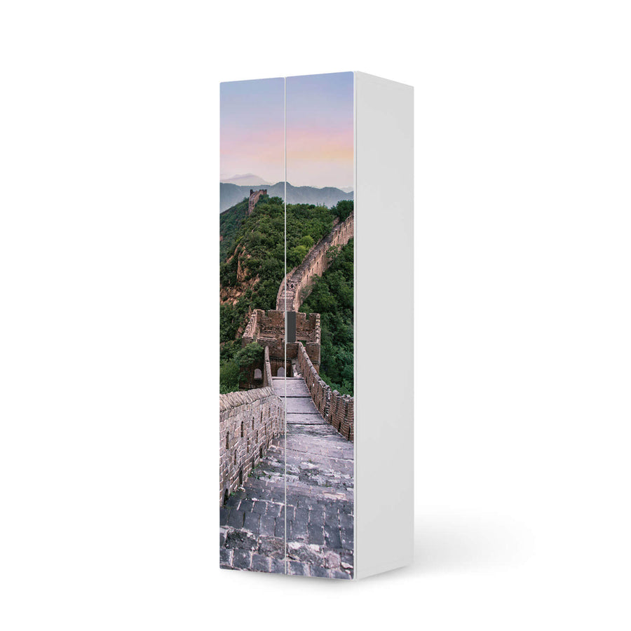 Möbelfolie The Great Wall - IKEA Stuva / Malad - 2 hohe Türen (192 cm)  - weiss