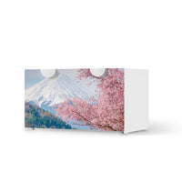Möbelfolie Mount Fuji - IKEA Smastad Bank mit Kasten  - weiss