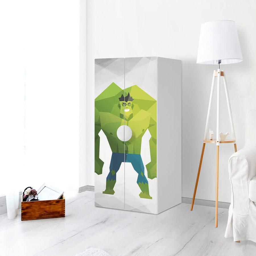 Möbelfolie Mr. Green - IKEA Smastad Schrank - 2 große Türen - Kinderzimmer