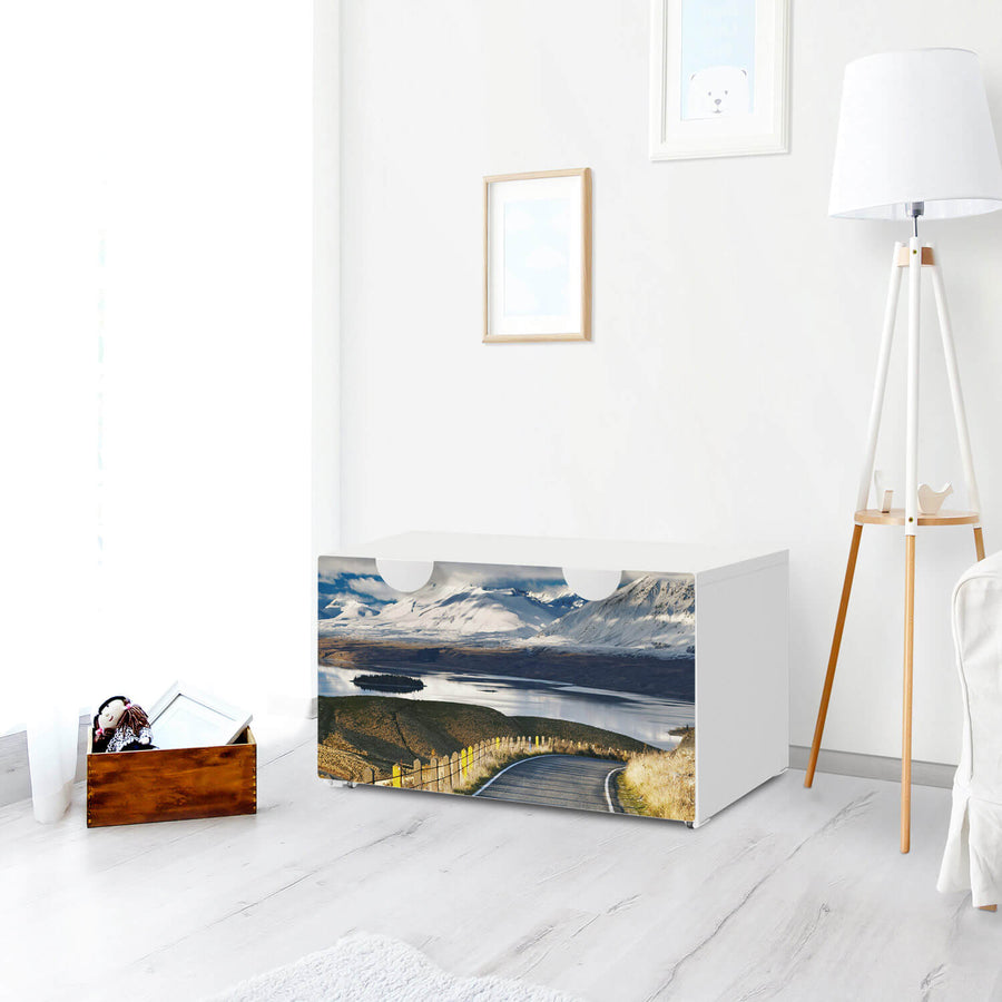 Möbelfolie New Zealand - IKEA Smastad Bank mit Kasten - Kinderzimmer