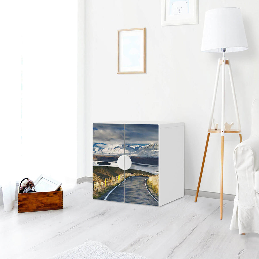 Selbstklebende Folie New Zealand - IKEA Smastad Schrank - 2 kleine Türen - Kinderzimmer
