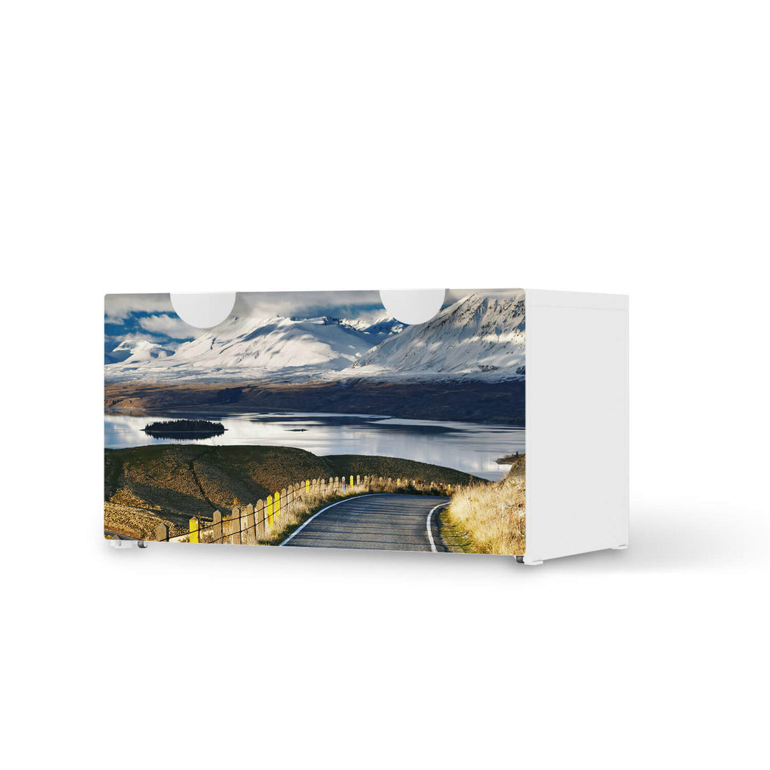 Möbelfolie New Zealand - IKEA Smastad Bank mit Kasten  - weiss