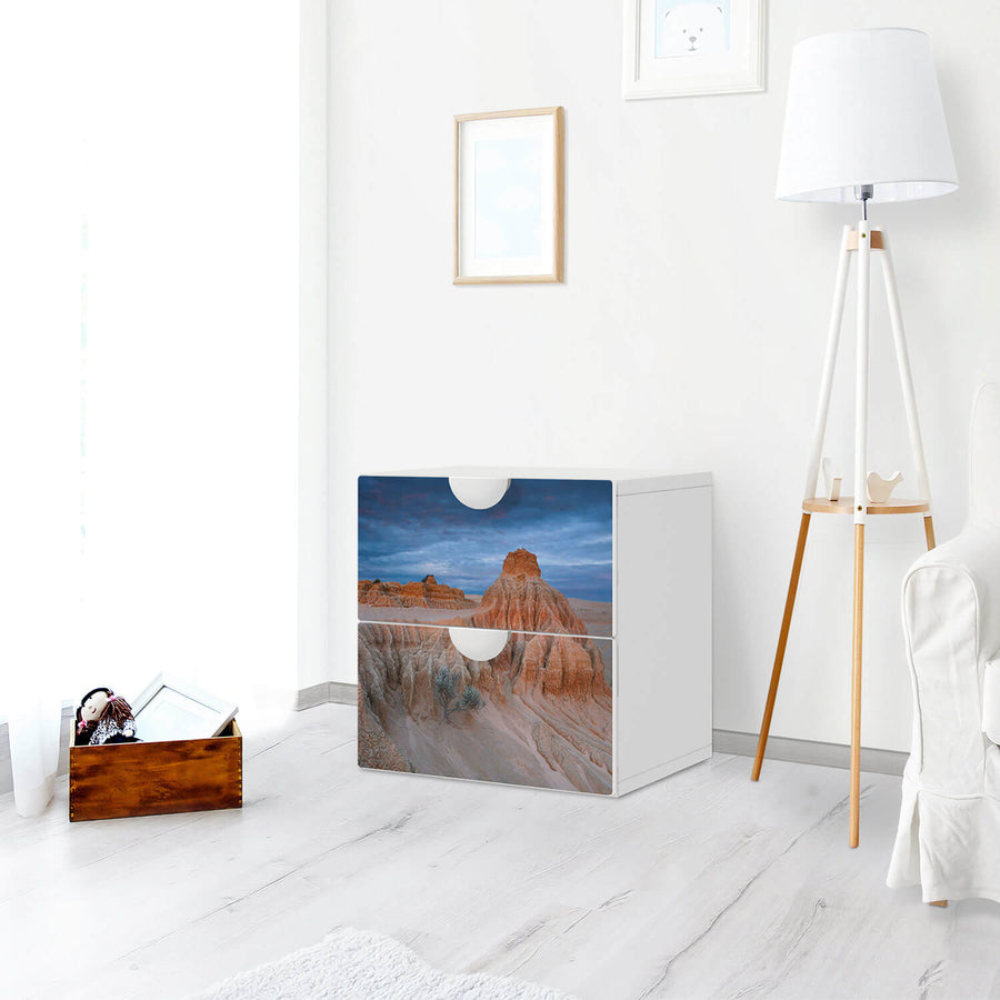Klebefolie für Möbel Outback Australia - IKEA Smastad Kommode - 2 Schubladen - Kinderzimmer