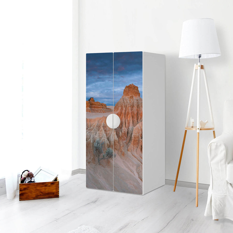 Möbelfolie Outback Australia - IKEA Smastad Schrank - 2 große Türen - Kinderzimmer