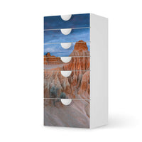 Klebefolie für Möbel Outback Australia - IKEA Smastad Kommode - 6 Schubladen  - weiss