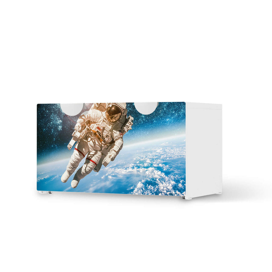 Möbelfolie Outer Space - IKEA Smastad Bank mit Kasten  - weiss
