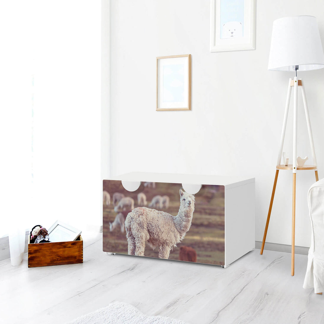Möbelfolie Pako - IKEA Smastad Bank mit Kasten - Kinderzimmer
