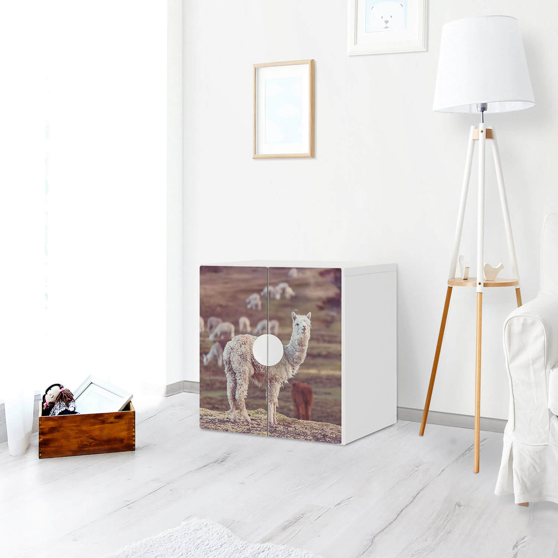 Selbstklebende Folie Pako - IKEA Smastad Schrank - 2 kleine Türen - Kinderzimmer