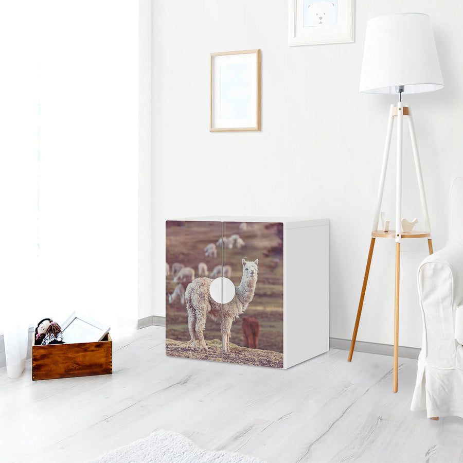Selbstklebende Folie Pako - IKEA Smastad Schrank - 2 kleine Türen - Kinderzimmer
