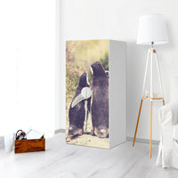 Möbelfolie Pingu Friendship - IKEA Smastad Schrank - 2 große Türen - Kinderzimmer