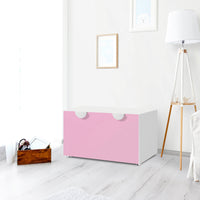 Möbelfolie Pink Light - IKEA Smastad Bank mit Kasten - Kinderzimmer
