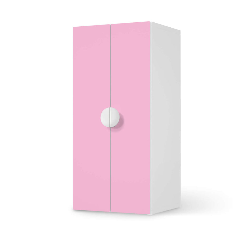 Möbelfolie Pink Light - IKEA Smastad Schrank - 2 große Türen  - weiss