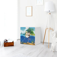 Klebefolie für Möbel Pirates - IKEA Smastad Kommode - 2 Schubladen - Kinderzimmer