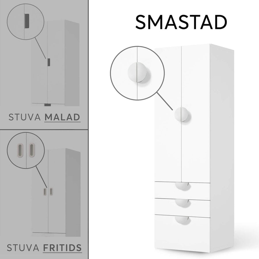 Vergleich IKEA Stuva Smastad - Pastell Geometrik